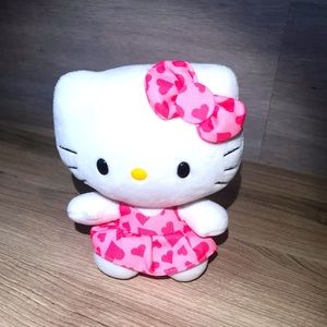 Sanrio Hello Kitty TY 6in Plush /Stuff Toy Pink & White